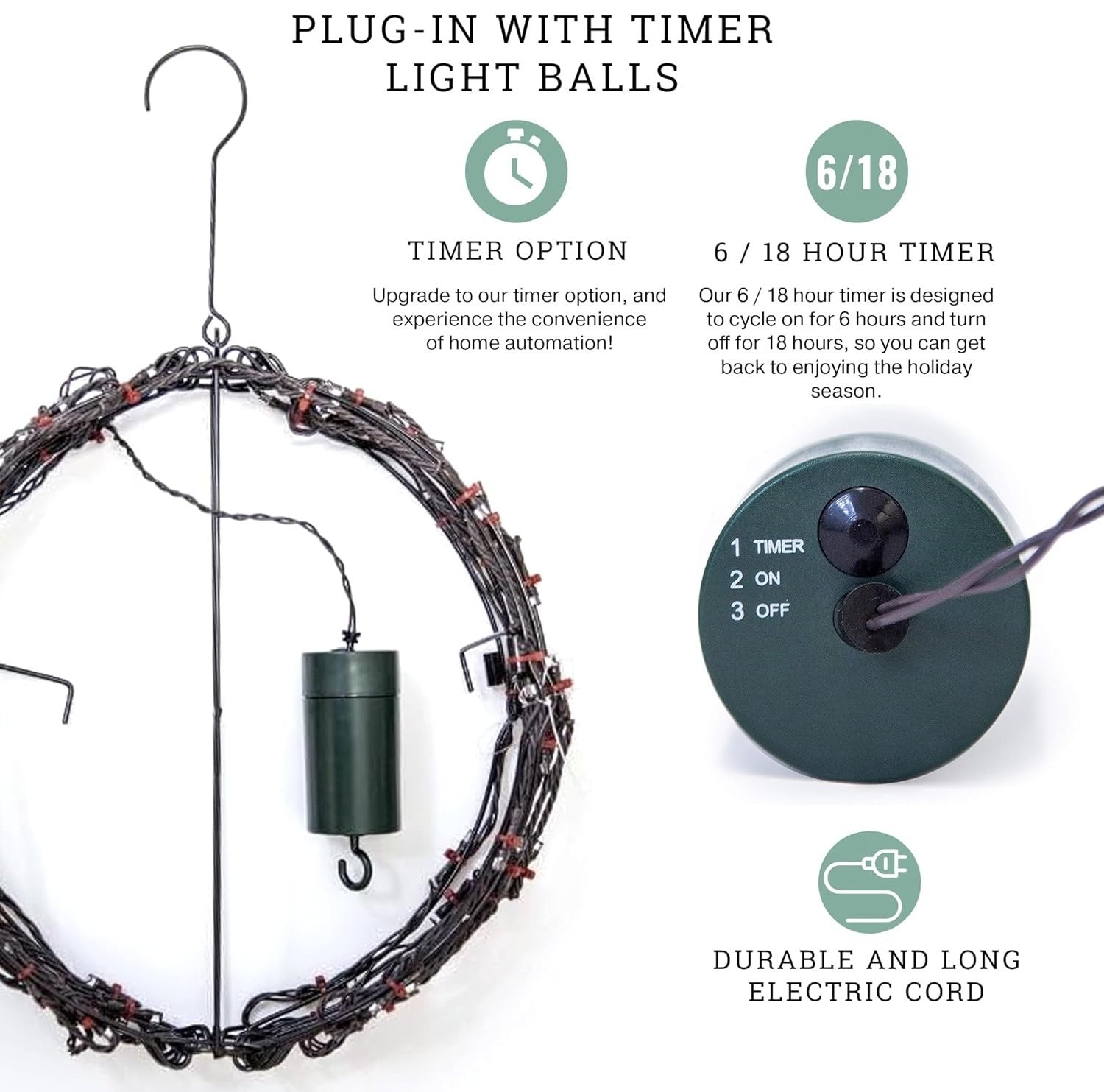 Éclairage sphérique léger et lumineux